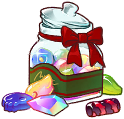 愛心堂の塊キャンディ