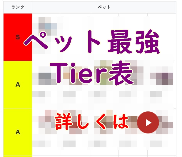ペット最強Tier
